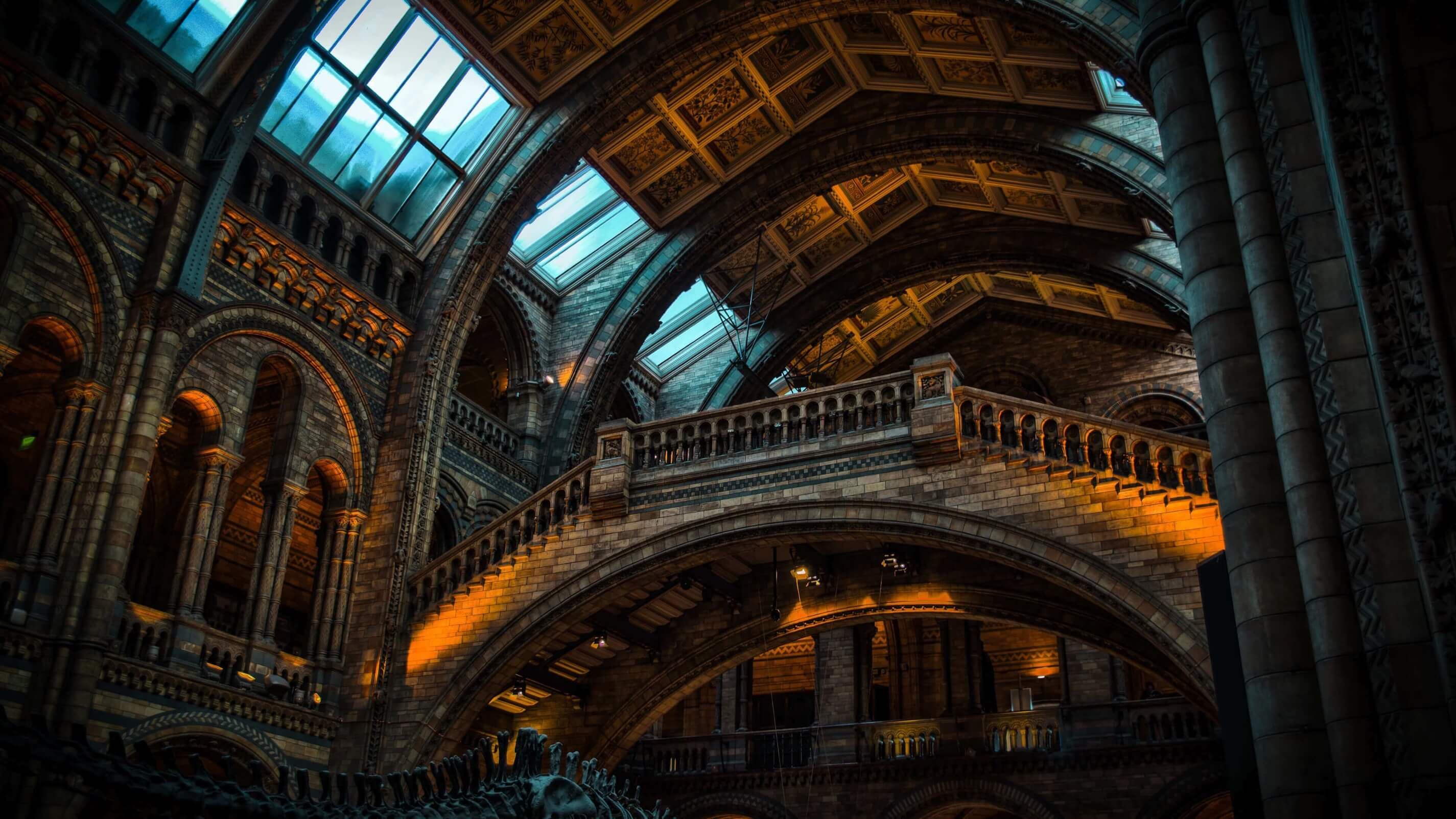 Header image for landing page, depicting a lavish museum
